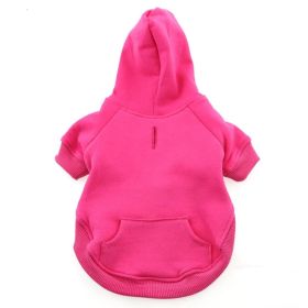 Flex-Fit Dog Hoodie (Color: PINK, size: X-Large)