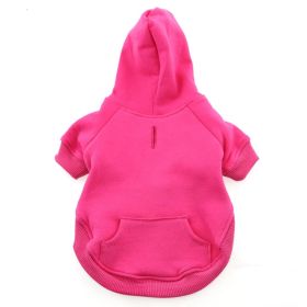 Flex-Fit Dog Hoodie (Color: PINK, size: small)